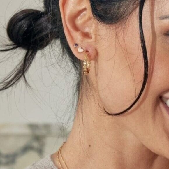 Heart Stud Earrings Adorable dainty earrings for Valentines Mother's Day Gift - Picture 5 of 9